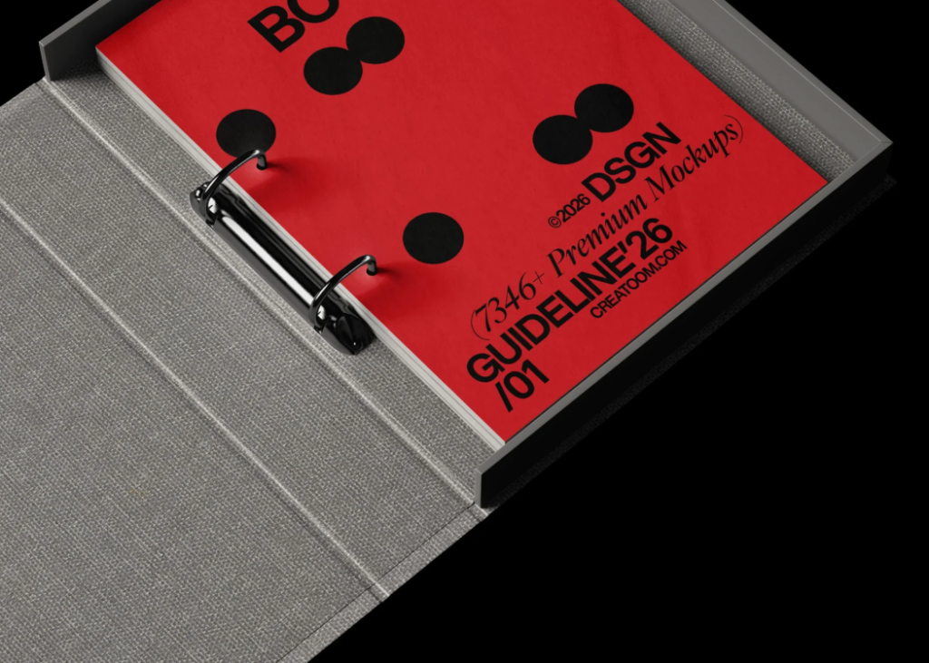 Open Brand Guidelines Book Mockup V7