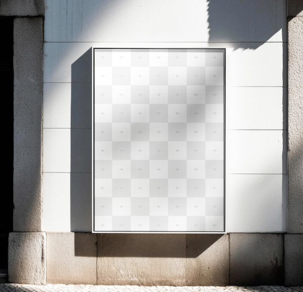 Outdoor Banner Poster Mockup Photorealistic PSD