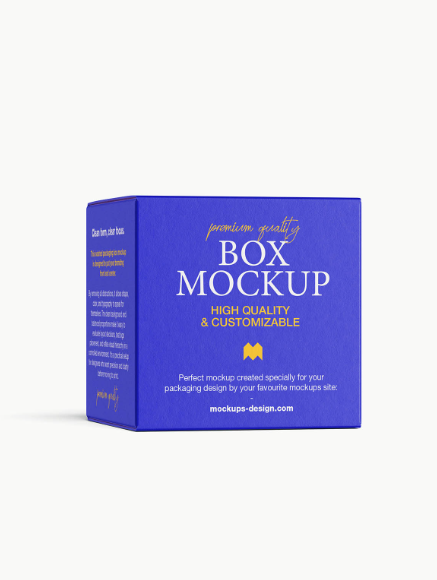 Packaging Box Mockup 85x85x85mm Packaging Display