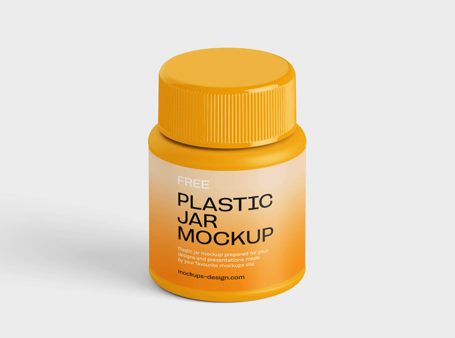 Plastic Jar Mockup Professional Packaging