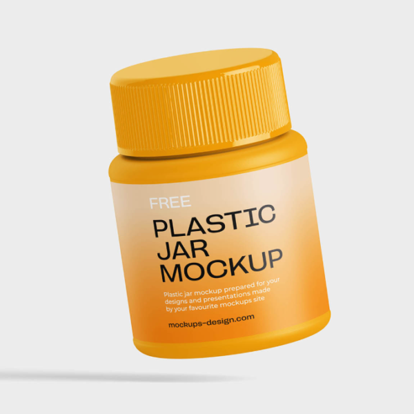 Plastic Jar Mockup Professional Packaging
