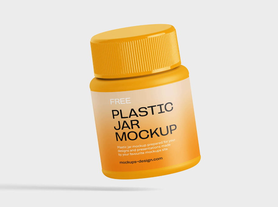 Plastic Jar Mockup Professional Packaging