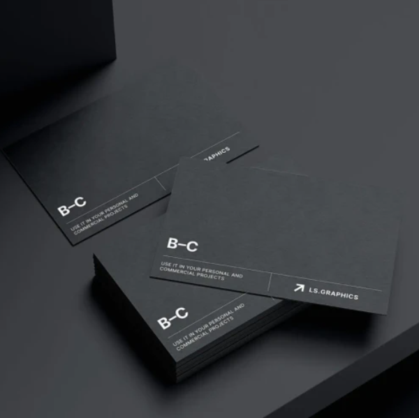 Realistic customizable Business card Mockup