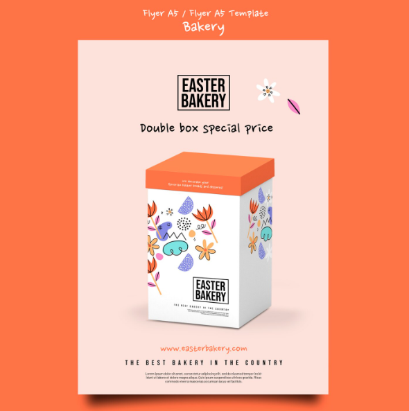 Realistic easter Template Design