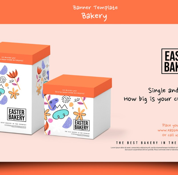 Realistic easter Template Designs