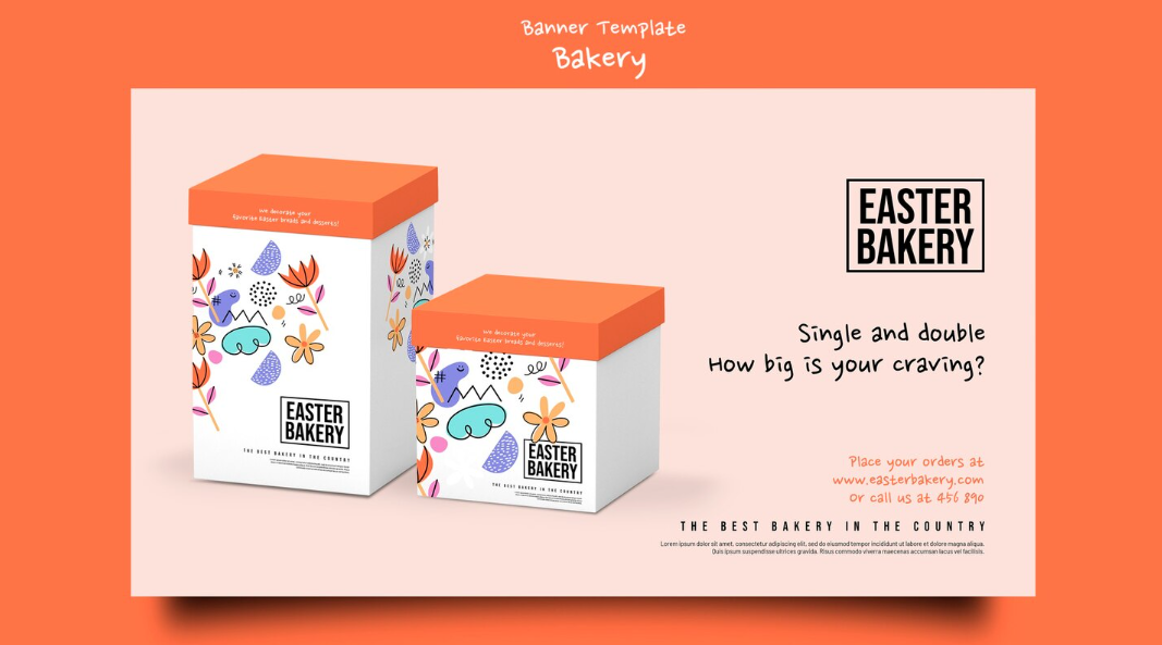 Realistic easter Template Designs
