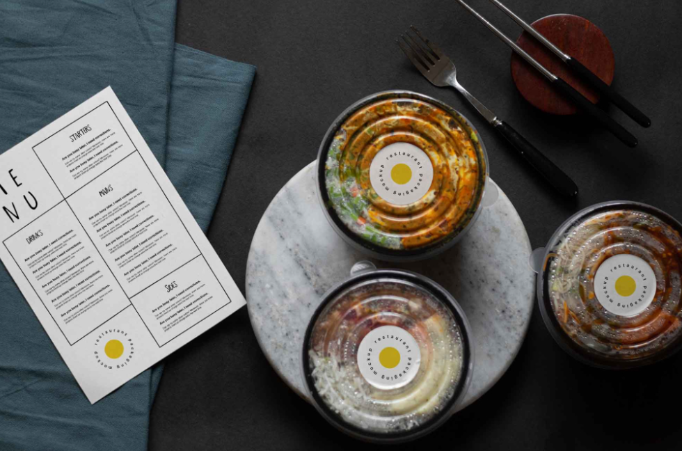 Restaurant Packaging Mockup Food container PSD Template