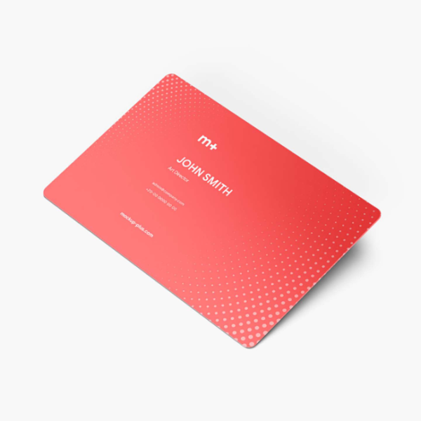 Round corners Business card Mockup PSD