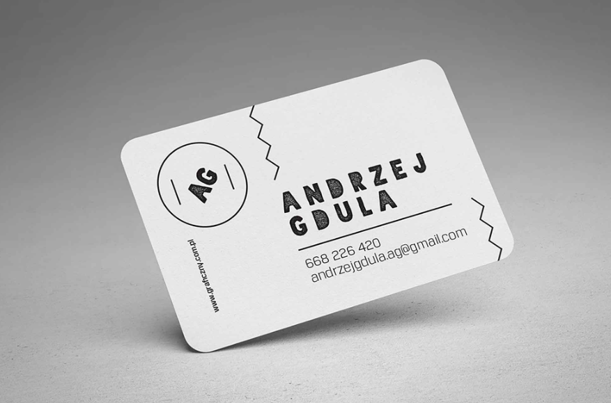 Rounded Business cards Mockup PSD creative and Professional