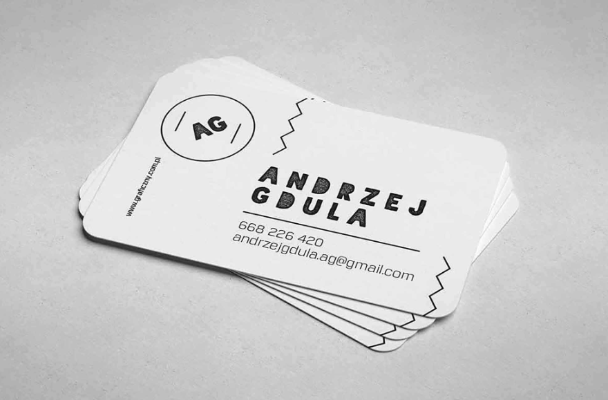 Rounded Business cards Mockup PSD creative and Professional