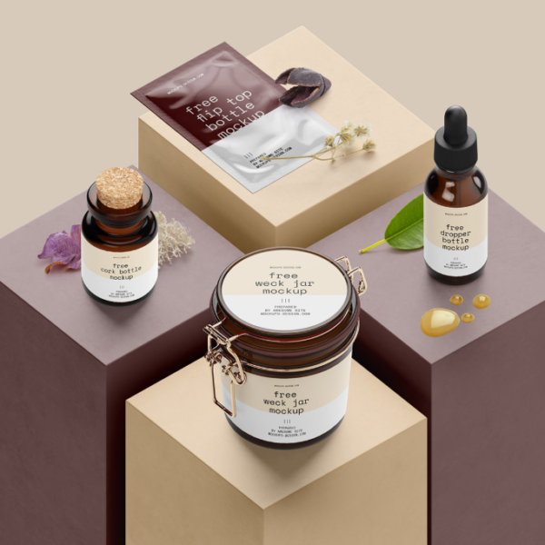 Scene creator Podium with Packaging Mockup