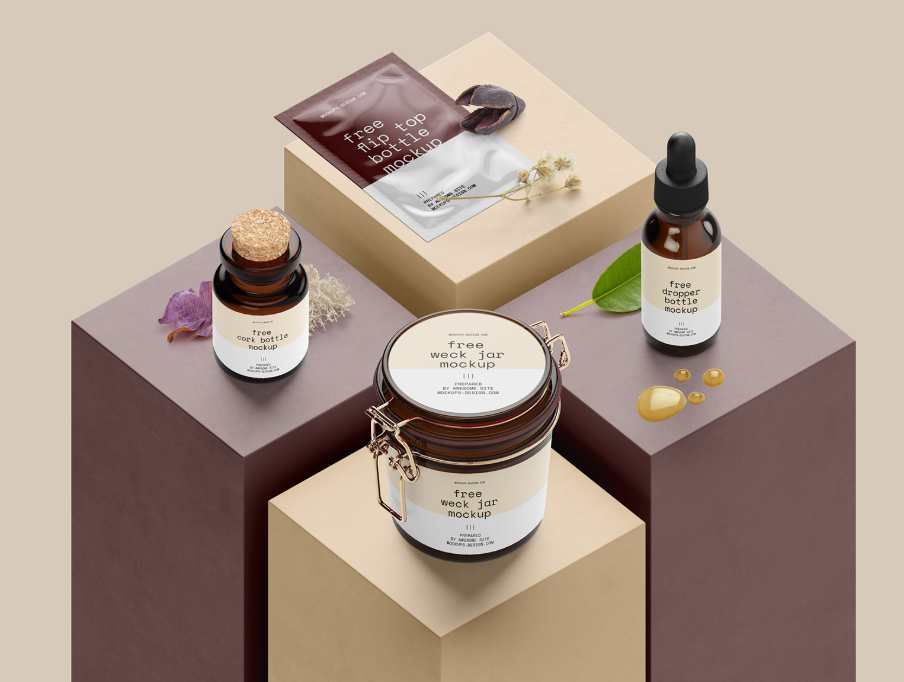 Scene creator Podium with Packaging Mockup