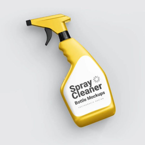 Spray cleaner Bottle Free mockups Packaging Presentation
