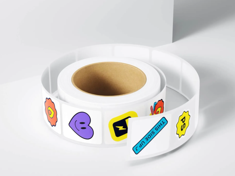 Sticker Tape coiled Up in Spiral Free MockupSticker Tape coiled Up in Spiral Free Mockup