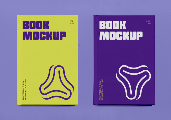 Two Book PSD Mockups