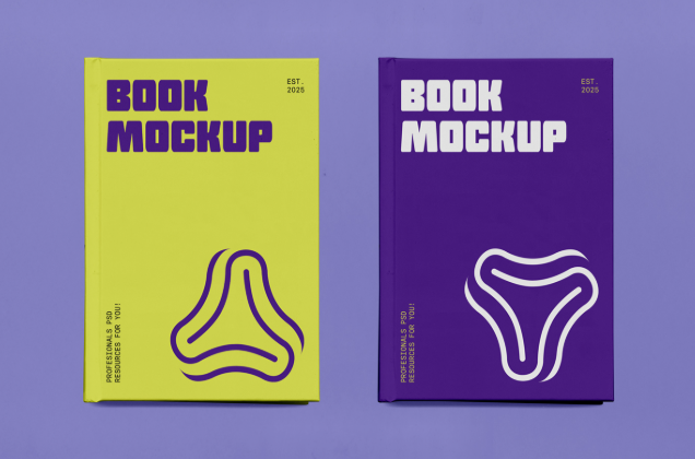 Two Book PSD Mockups