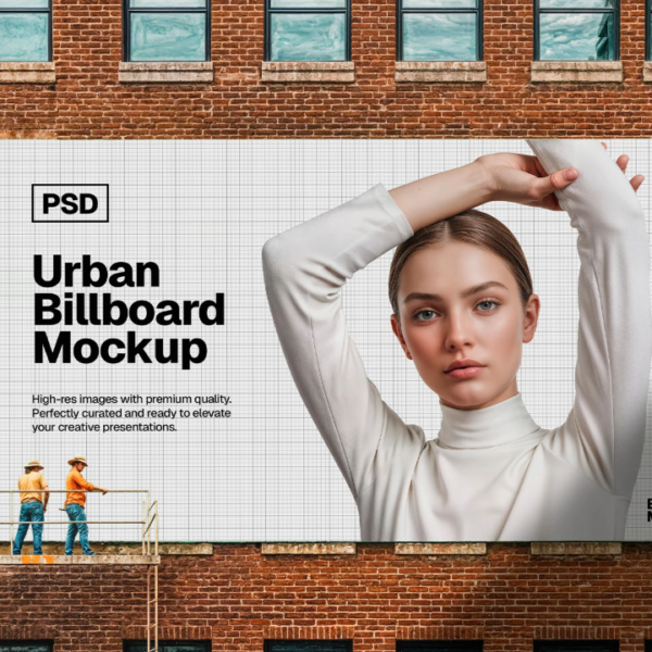 Urban Billboard Mockup PSD Outdoor Advertising