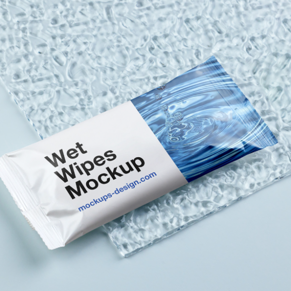Wet Wipes Mockup Hygiene & Personal care Branding