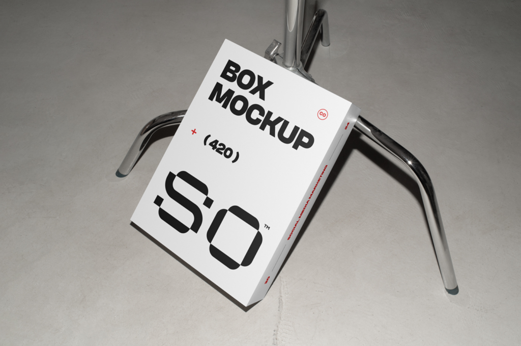 White Box Mockup Designs clean Packaging