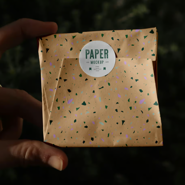 Wrapping Paper Package Mockup Your Designs