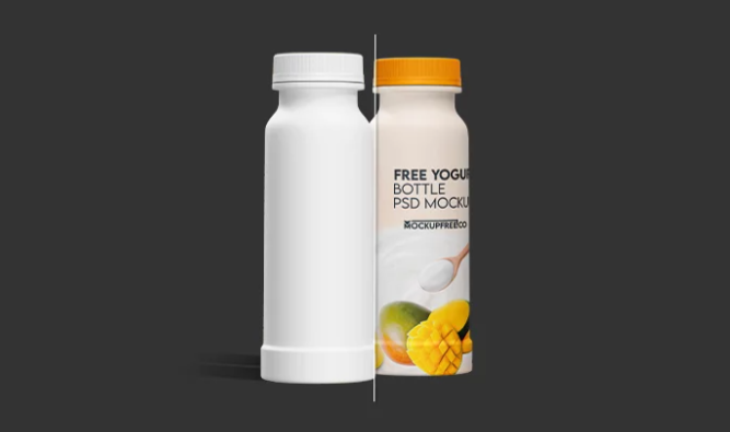 Yogurt Bottle PSD Mockup Pack