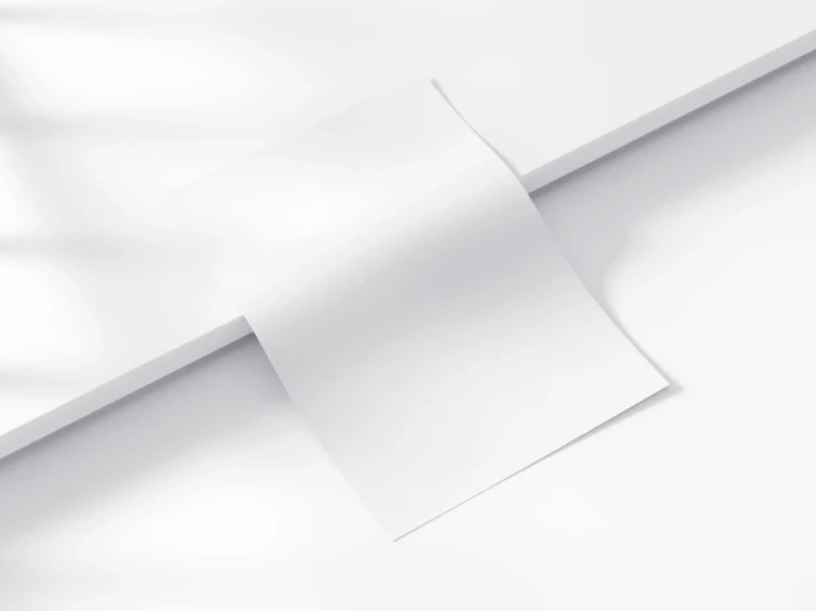 3D curved Paper Mockup Resolution A4 & Letter PSD