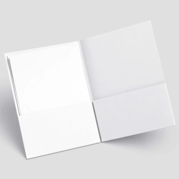 A4 Folder and Paper Mockups PSD