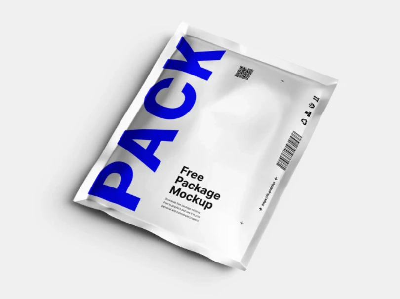 Aluminum Pouch Package Mockup 2 PSD