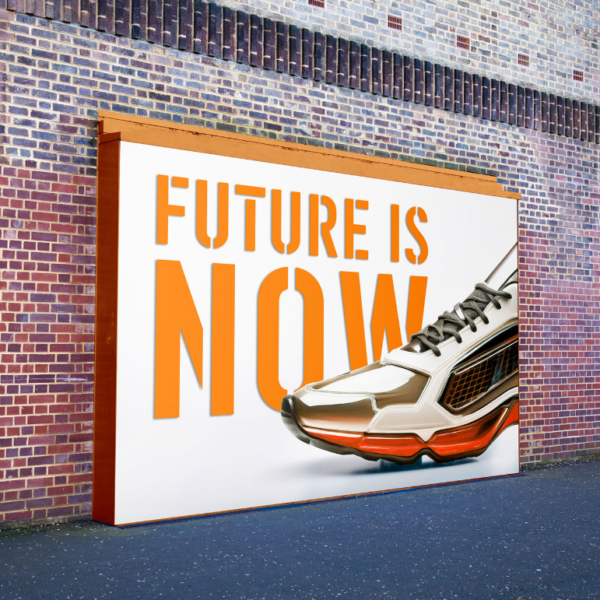 Big Billboard on Wall Mockup