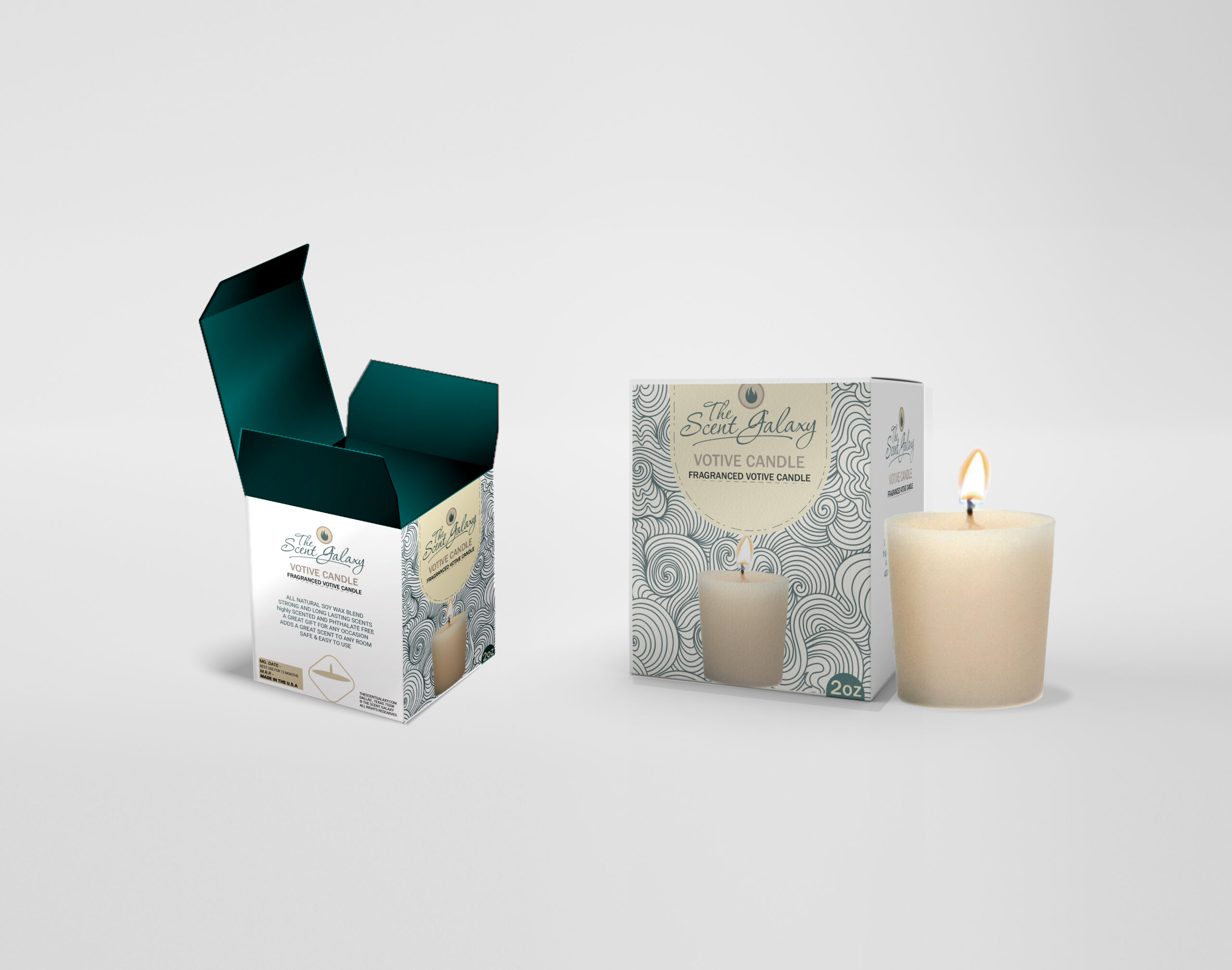 Ultra High Resolution candle Box & Product Mockup