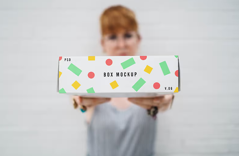 Box PSD Free Mockup