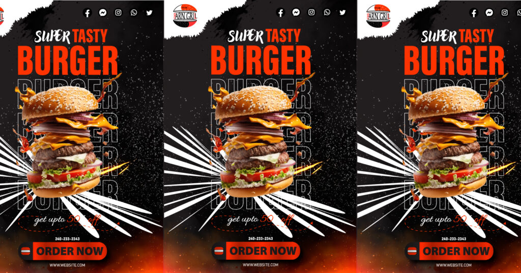 Burger Poster Free Design