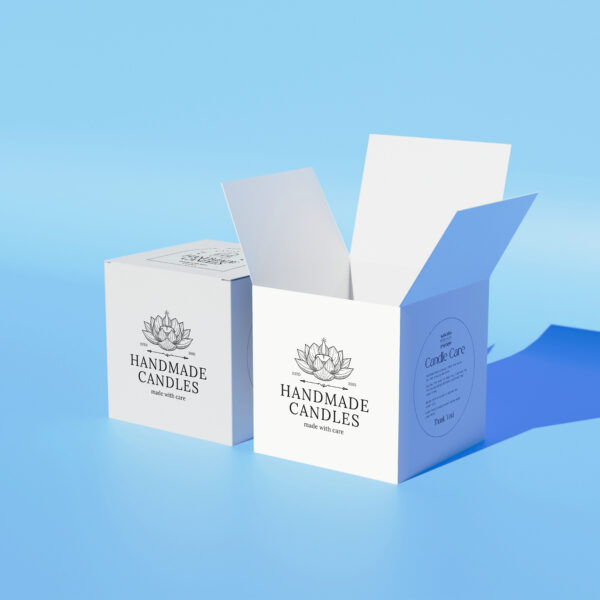 Free candle Box Mockups Set Branding