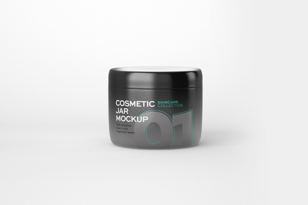 Cosmetics mockup Set Tube and Jar