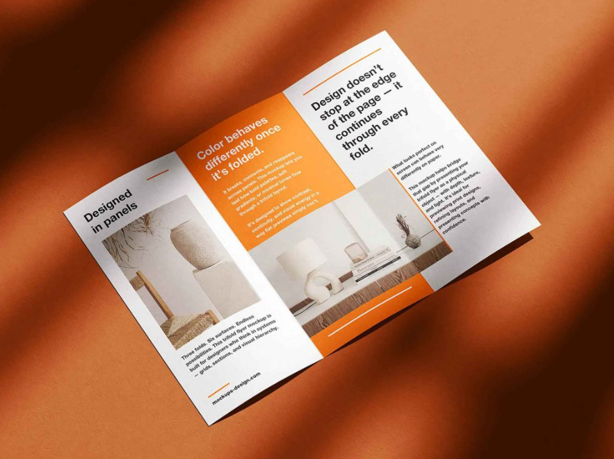 Dynamic Trifold Flyer mockup Set