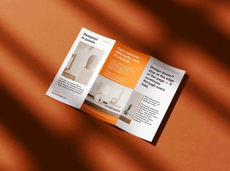 Dynamic Trifold Flyer mockup Set