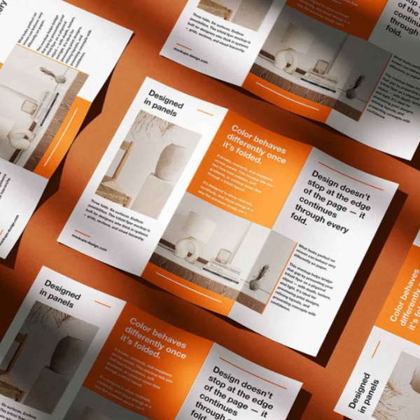 Dynamic Trifold Flyer mockup Set