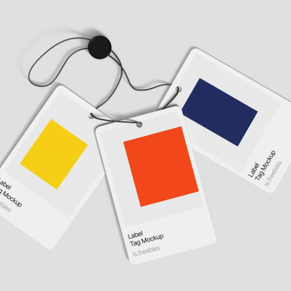 Free 3 Label Tag Mockups