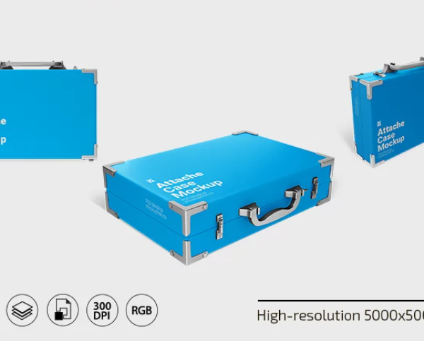 Free Attache case PSD Mockup