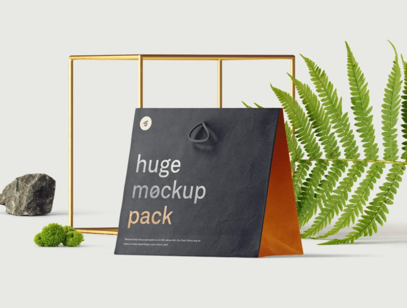 Free Bag Mockup Scene
