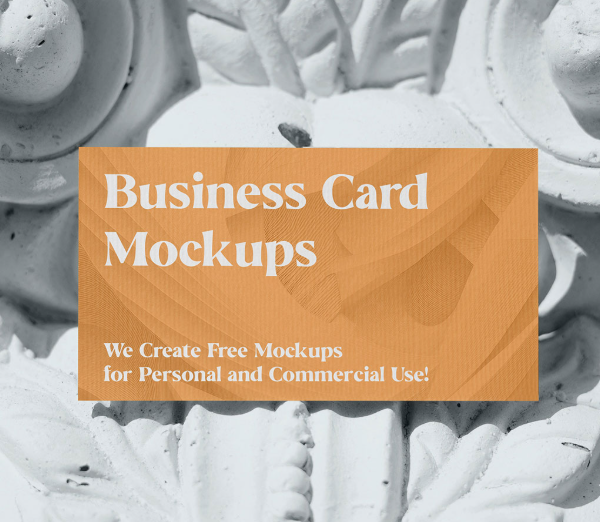 Free Business card on Molding Mockup