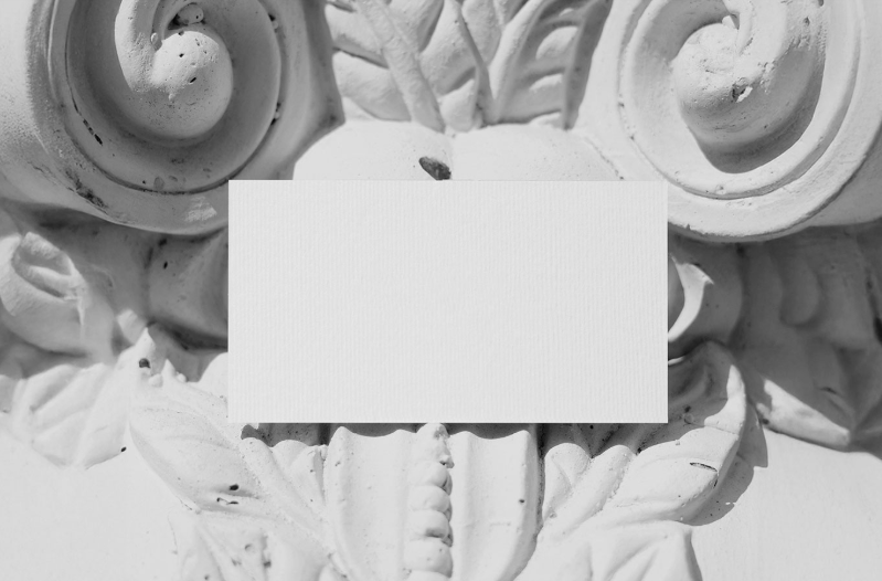 Free Business card on Molding Mockup