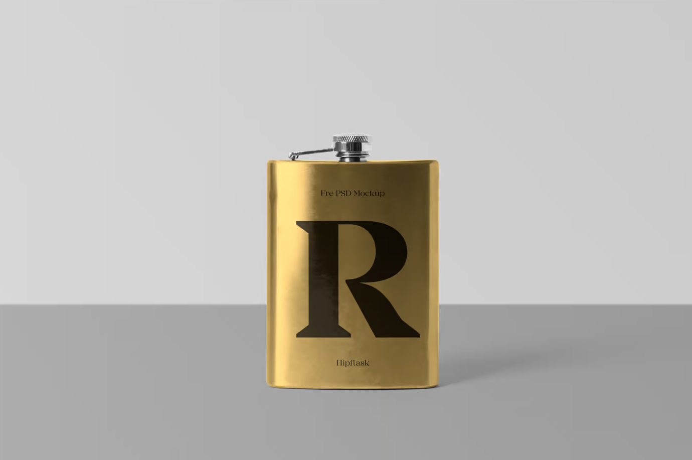 Free Hipflask PSD Mockup