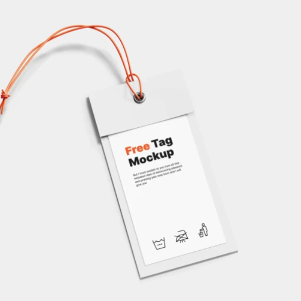 Free Label Tag Mockup
