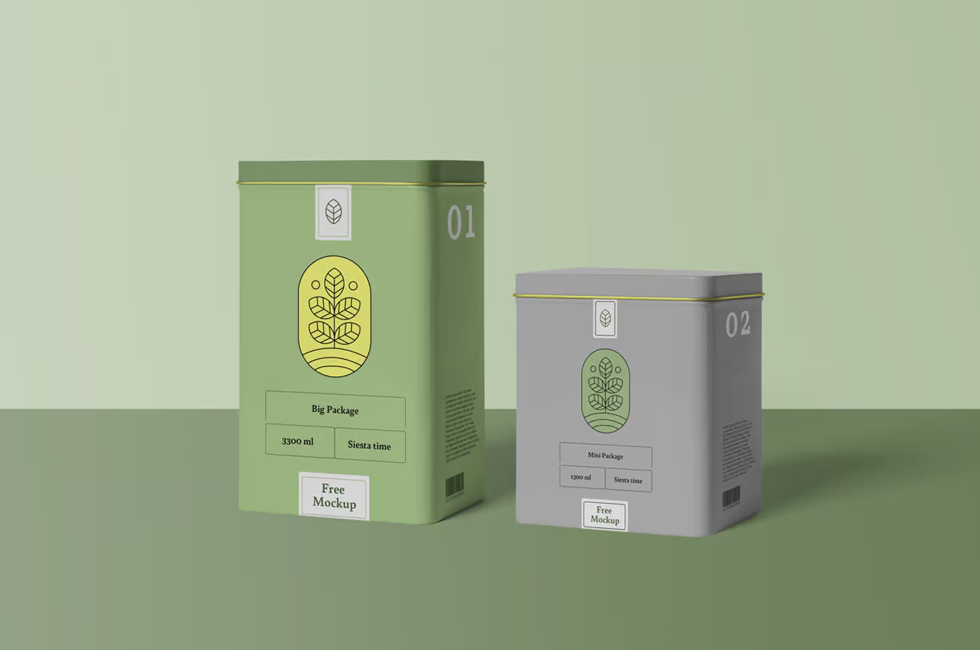 Free Metal Box Mockups