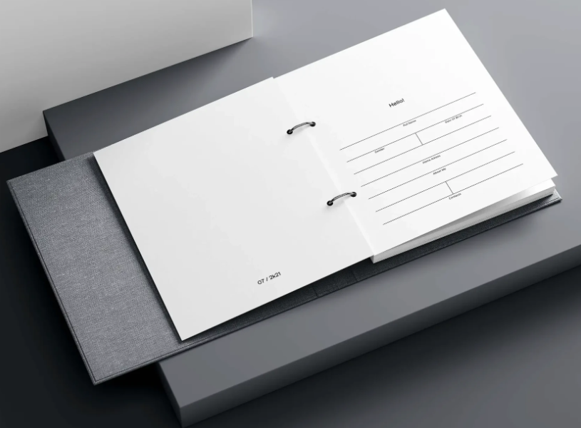 Free Minimalistic Planner Inserts Mockup