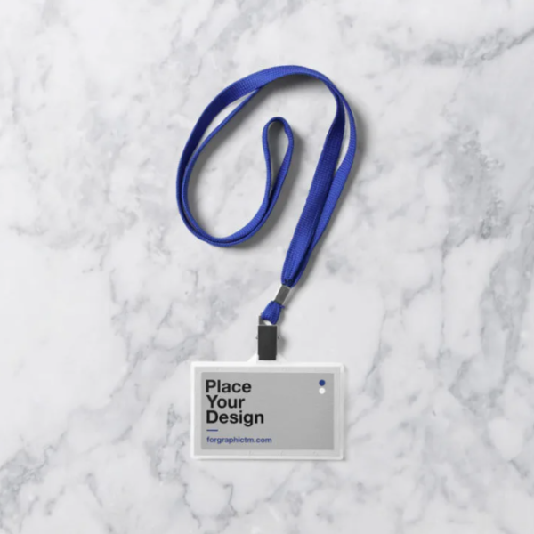 Free Photorealistic ID Card Mockup PSD