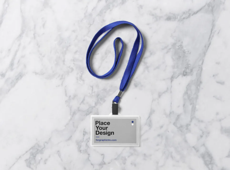 Free Photorealistic ID Card Mockup PSD