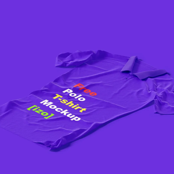 Free Polo T Shirt Mockup