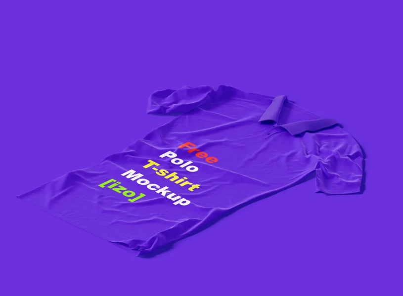 Free Polo T Shirt Mockup